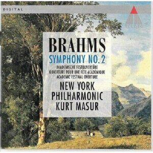 Brahms Symphony No. 2 D Major Op. 73 New York Philharmonic Kurt Masur  36284cd